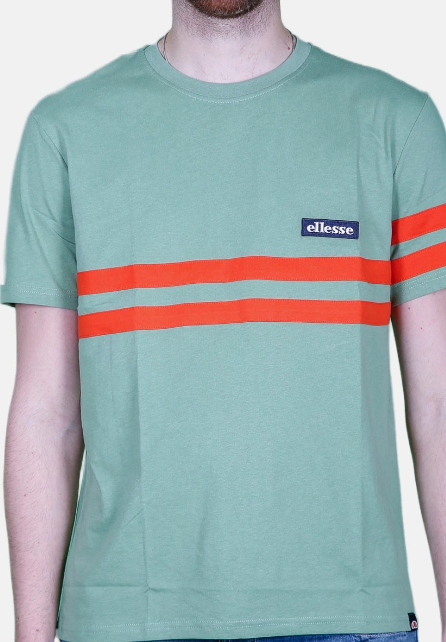 Ellesse Con Righe A ContrastoT-Shirt Con StampaVerde Uomo T-shirt E Polo EL922O0JK-M11 4 Ellesse Con Righe A ContrastoT-Shirt Con StampaVerde Uomo T-shirt E Polo EL922O0JK-M11 - immagine 4