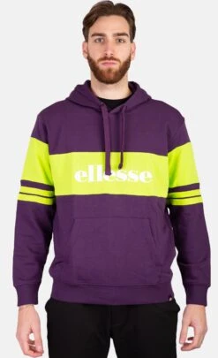 Ellesse Con Logo A Contrasto Felpa Con CappuccioViola Uomo Maglieria E Felpe EL922S0CD-I11