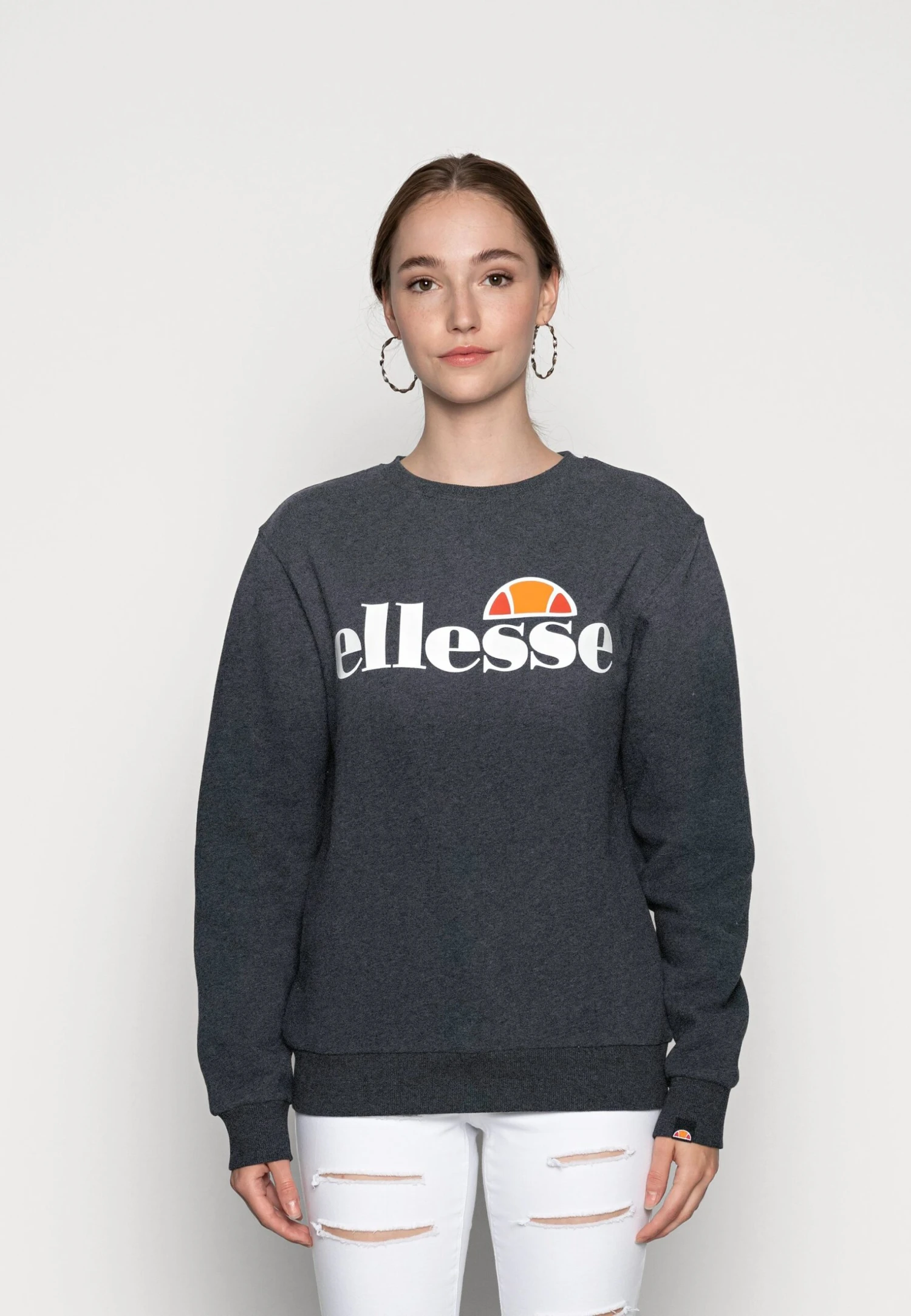 Ellesse AgataFelpaDark Grey Marl Donna Felpe EL921J00B-C12 1 Ellesse AgataFelpaDark Grey Marl Donna Felpe EL921J00B-C12