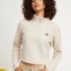 Ellesse Senatore 1/2 Zip Track TopFelpa In PileOff White Donna Felpe EL921J09V-A11