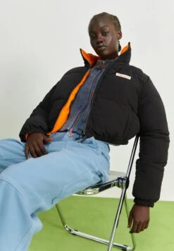 Ellesse Reversible Suera Padded JacketGiacca InvernaleBlack/Orange Donna Giacche E Blazer EL921U02D-Q11