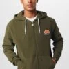 Ellesse BrieroFelpa Con ZipKhaki Uomo Maglieria E Felpe EL922S071-N11
