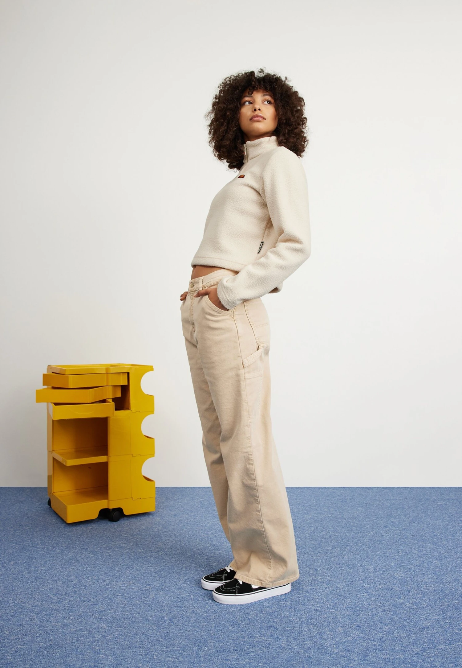 Ellesse Senatore 1/2 Zip Track TopFelpa In PileOff White Donna Felpe EL921J09V-A11 2 Ellesse Senatore 1/2 Zip Track TopFelpa In PileOff White Donna Felpe EL921J09V-A11 - immagine 2