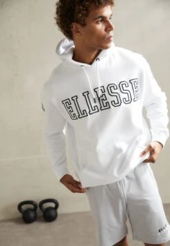Ellesse Montato HoodyFelpa Con CappuccioWhite Uomo Maglieria E Felpe EL942G02U-A11