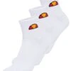 Ellesse Unisex 3 Paar - Calze - Weiß