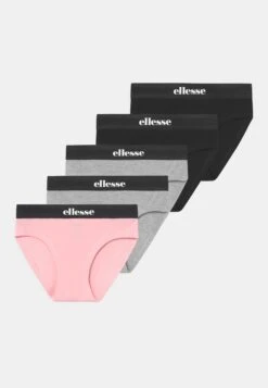 Ellesse Gracie 5 PackSlipBlack/Grey/Pink Bambini Intimo E Per La Notte EL983A001-Q12