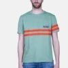 Ellesse Con Righe A ContrastoT-Shirt Con StampaVerde Uomo T-shirt E Polo EL922O0JK-M11