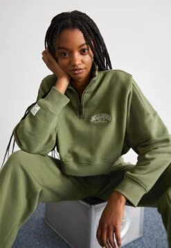 Ellesse Asturi Crop - Felpa - Olive