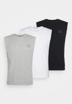 Ellesse Rollis Vest 3 PackMaglietta IntimaWhite/Black/Grey Marl Uomo Intimo EL982Q000-A13 -Ellesse dac33042f60649fe8020066161783e3a
